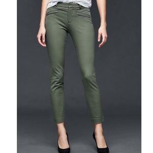 GAP Pants Womens Bi-Stretch Skinny Ankle Jungle Green